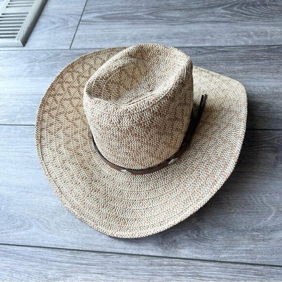 Crown Cattleman Straw Cowboy Hat - Picture 3 of 11